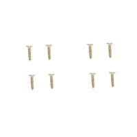 Set di 2 cerniere invisibili per mobili – 37 × 30 mm zincate con viti