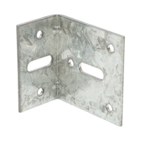 Staffa di giunzione regolabile – 60 × 35 × 60 mm, spessore 2,5 mm, acciaio zincato