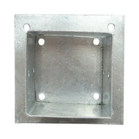 Supporto per palo quadrato applicato 121 × 121 × 150 mm