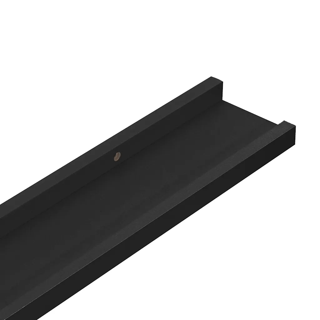 Mensole da Parete 2 pz Nere 100x9x3 cm cod mxl 33623