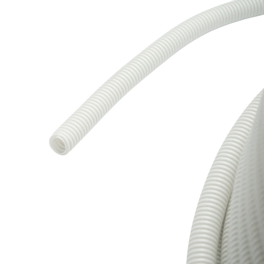 Tubo Corrugato 16mm con Tirafilo, ignifugo in polietilene HDPE 750N, grigio 100m/rotolo