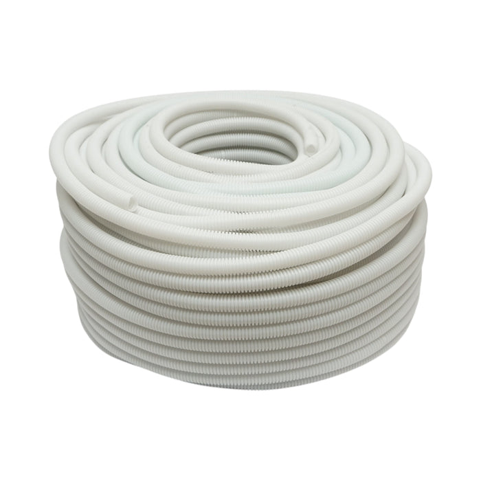Tubo Corrugato 16mm Senza Tirafilo, polietilene HDPE 320N grigio 100m/rotolo
