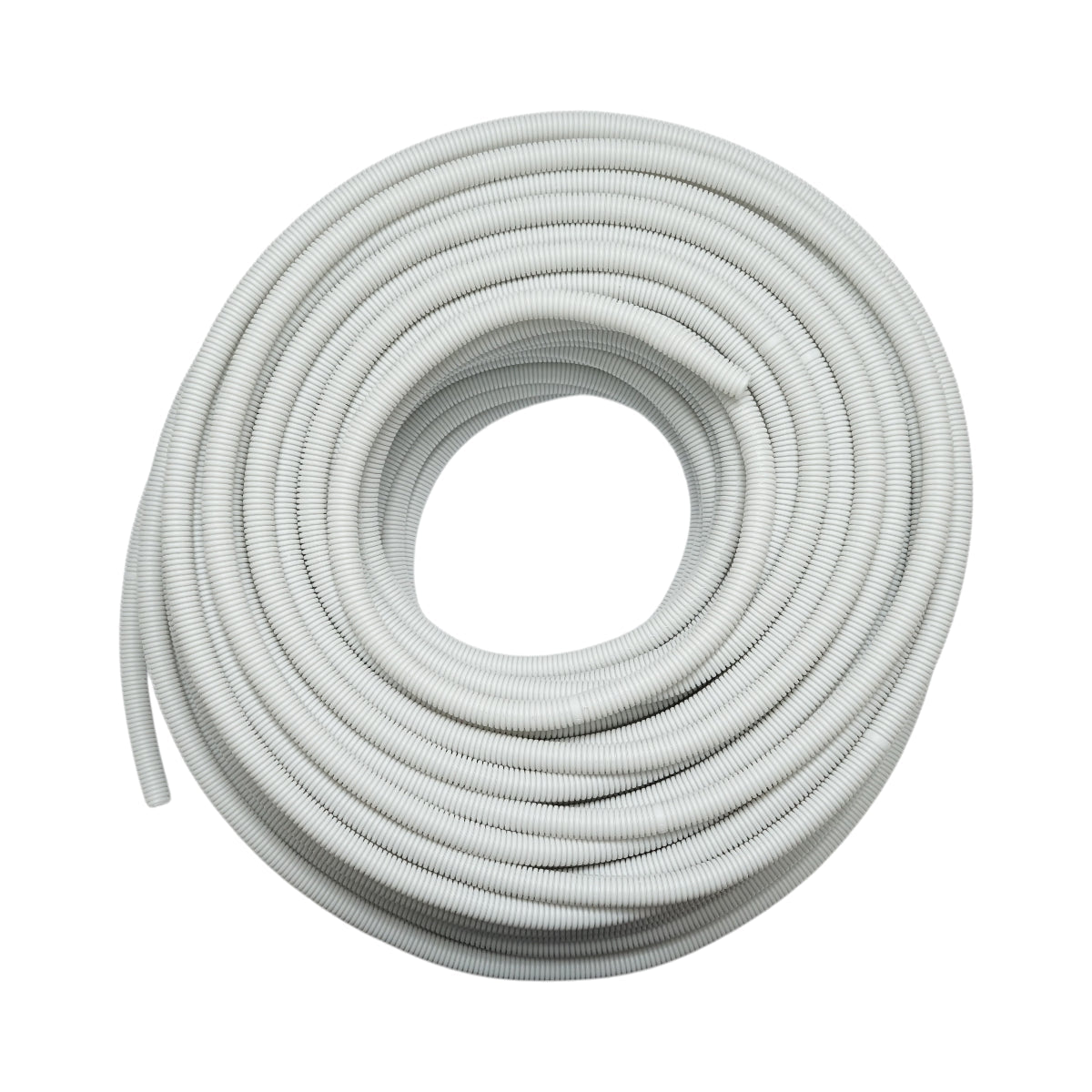 Tubo Corrugato 16mm Senza Tirafilo, polietilene HDPE 750N grigio 100m/rotolo