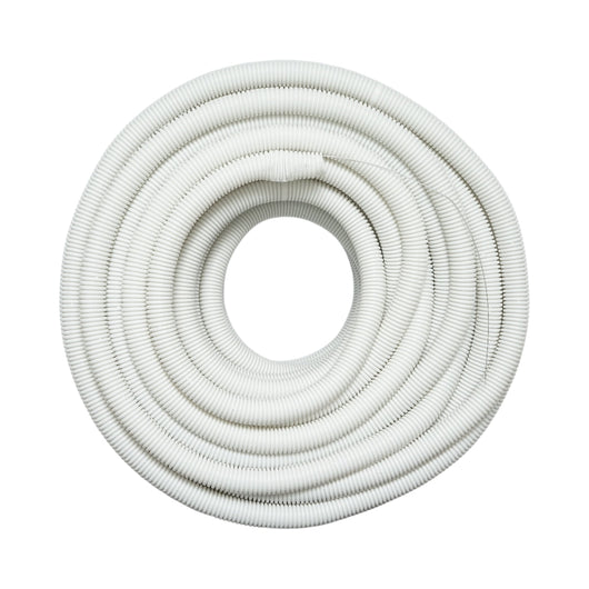 Tubo Corrugato 25mm con Tirafilo, ignifugo in polietilene HDPE 320N, grigio 50m/rotolo