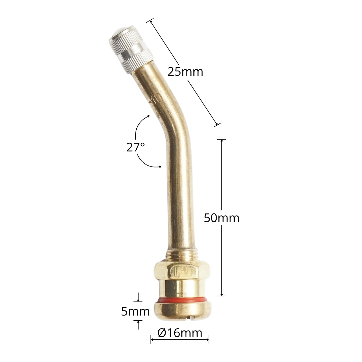 Valvola per ruote di camion tubeless 75mm V3-20-10