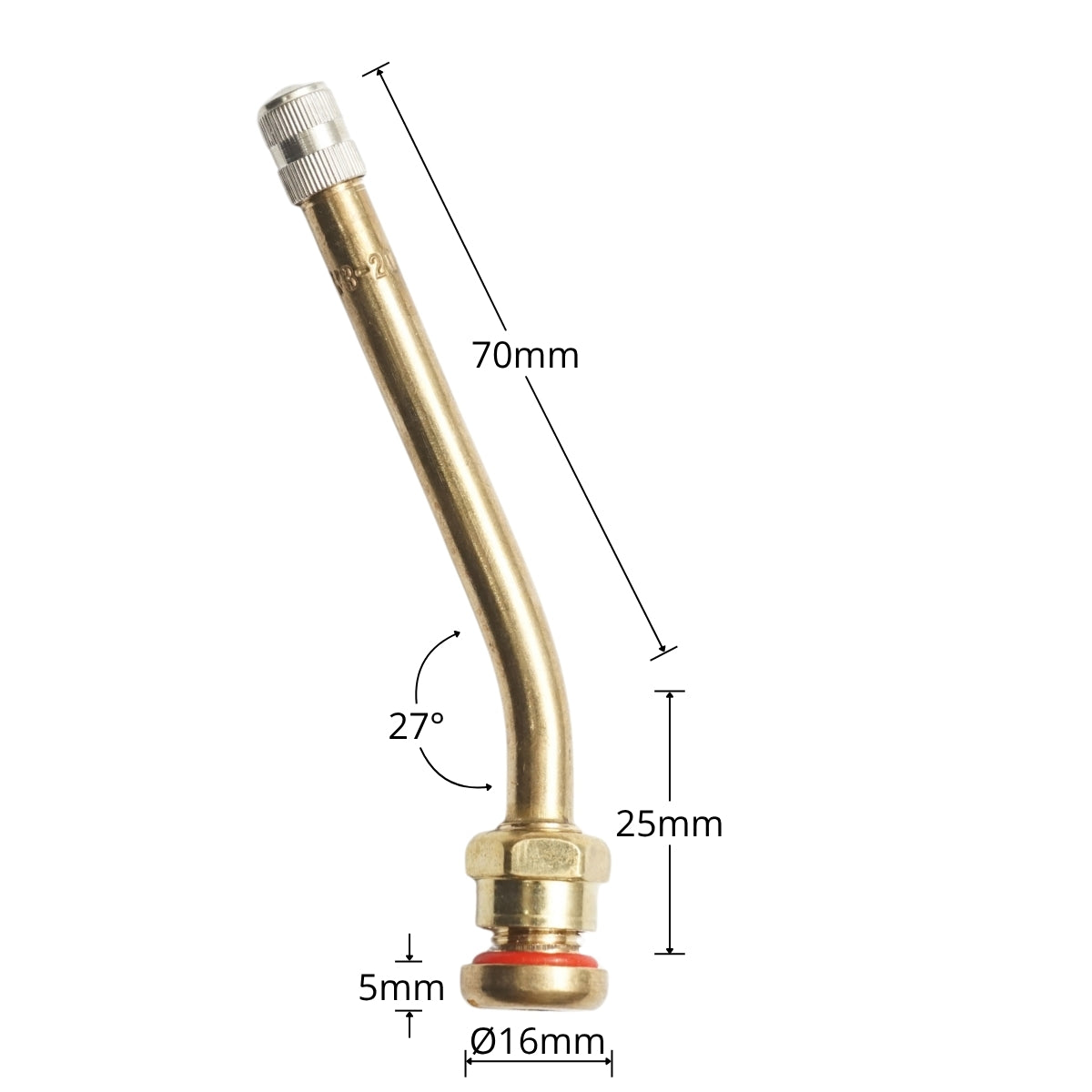 Valvola per ruote di camion tubeless 95mm V3-20-12