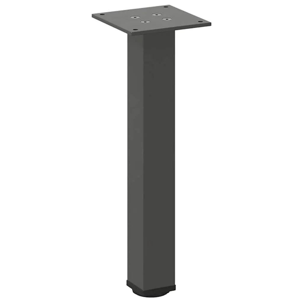 Set di 4 gambe moderne regolabili per tavolino da caffè 30 x 32 cm in acciaio antracite 02_0056748