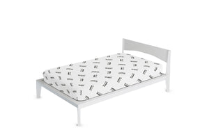 Coprimaterasso Elasticizzato Singolo in Poliestere Grigio Chiaro