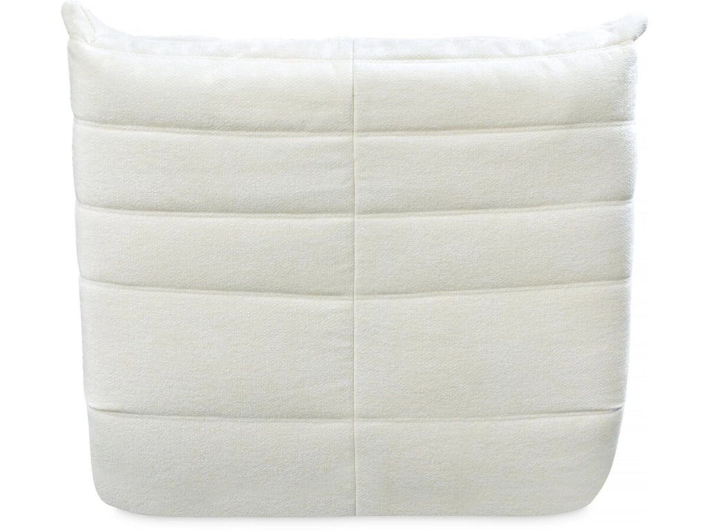 Set di 3 poltrone componibili in tessuto testurizzato "Velasca" - Bianco