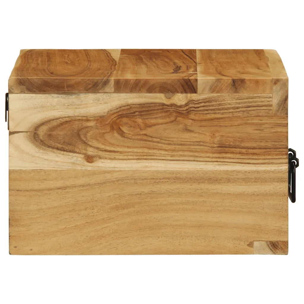 Comodino a Parete in Legno Massello di Acacia 4017454