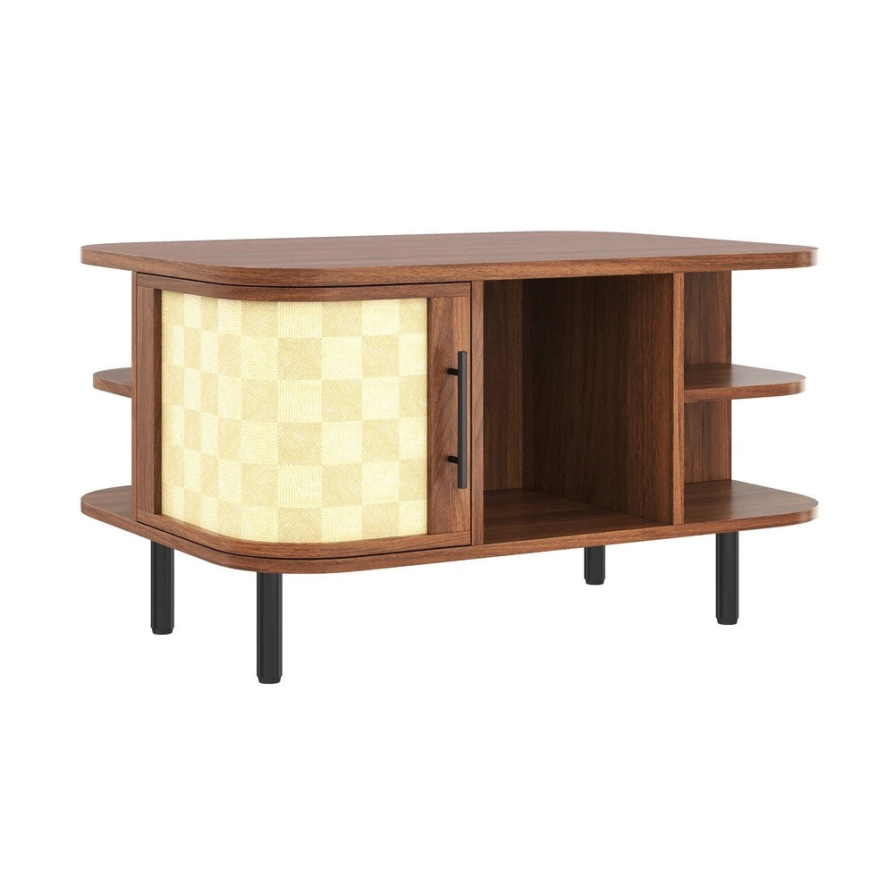 Tavolino da Salotto con Ripiano ¨C MINIMAL ¨C MDF, Metallo, Design Moderno