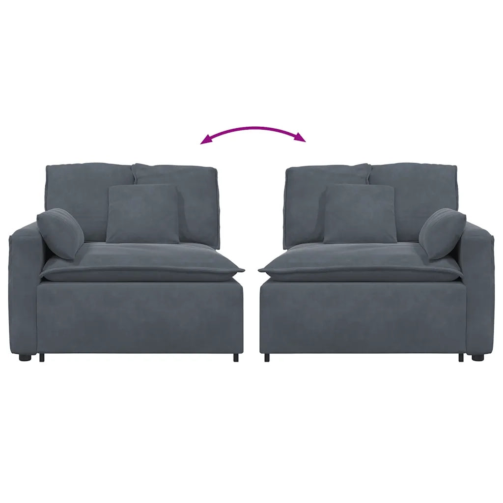 Modulo Terminale Bracciolo Divano Modulare con Cuscini 100 cm CFW9514878