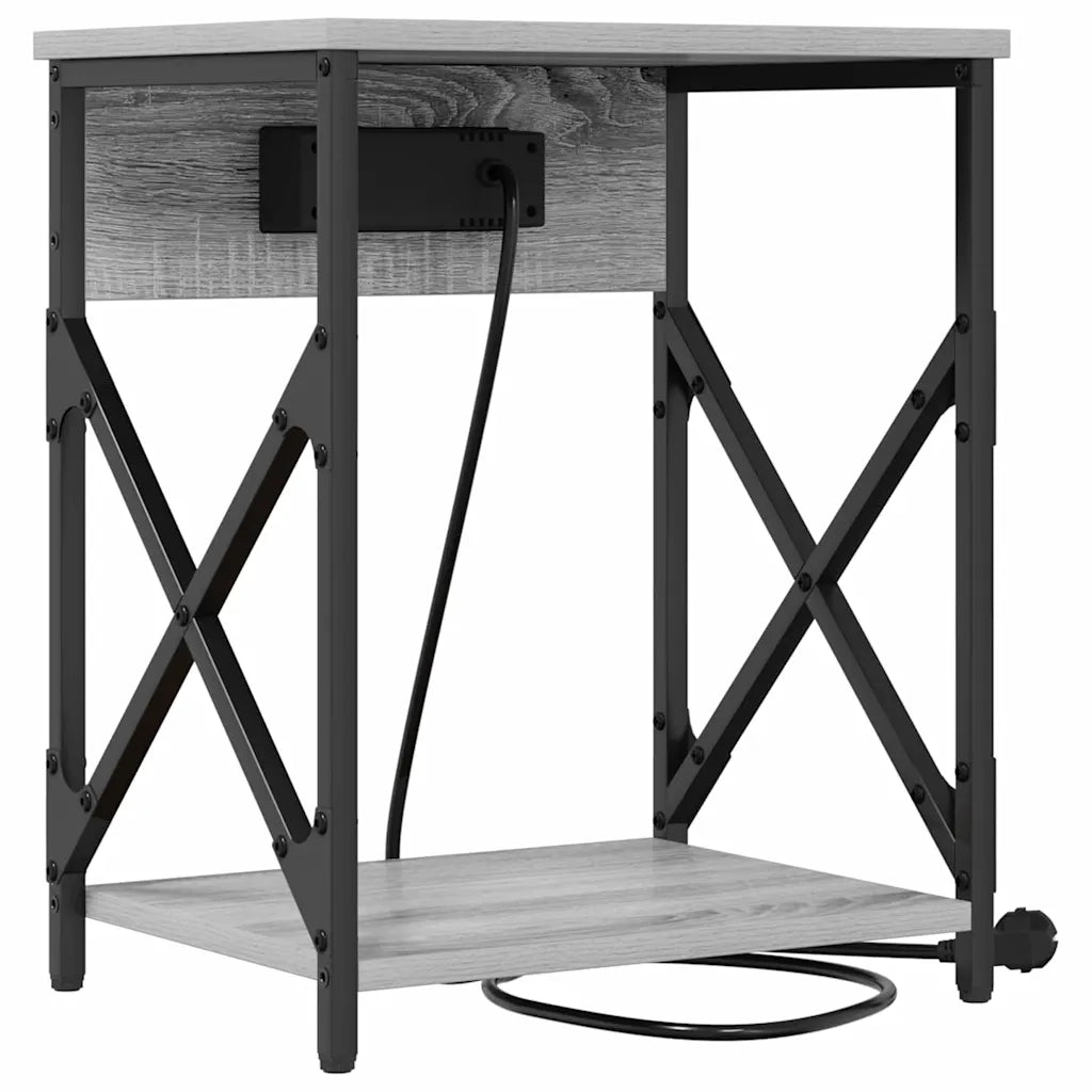 Armadio da Notte Grigio Sonoma 41 x 31 x 51 cm 859511