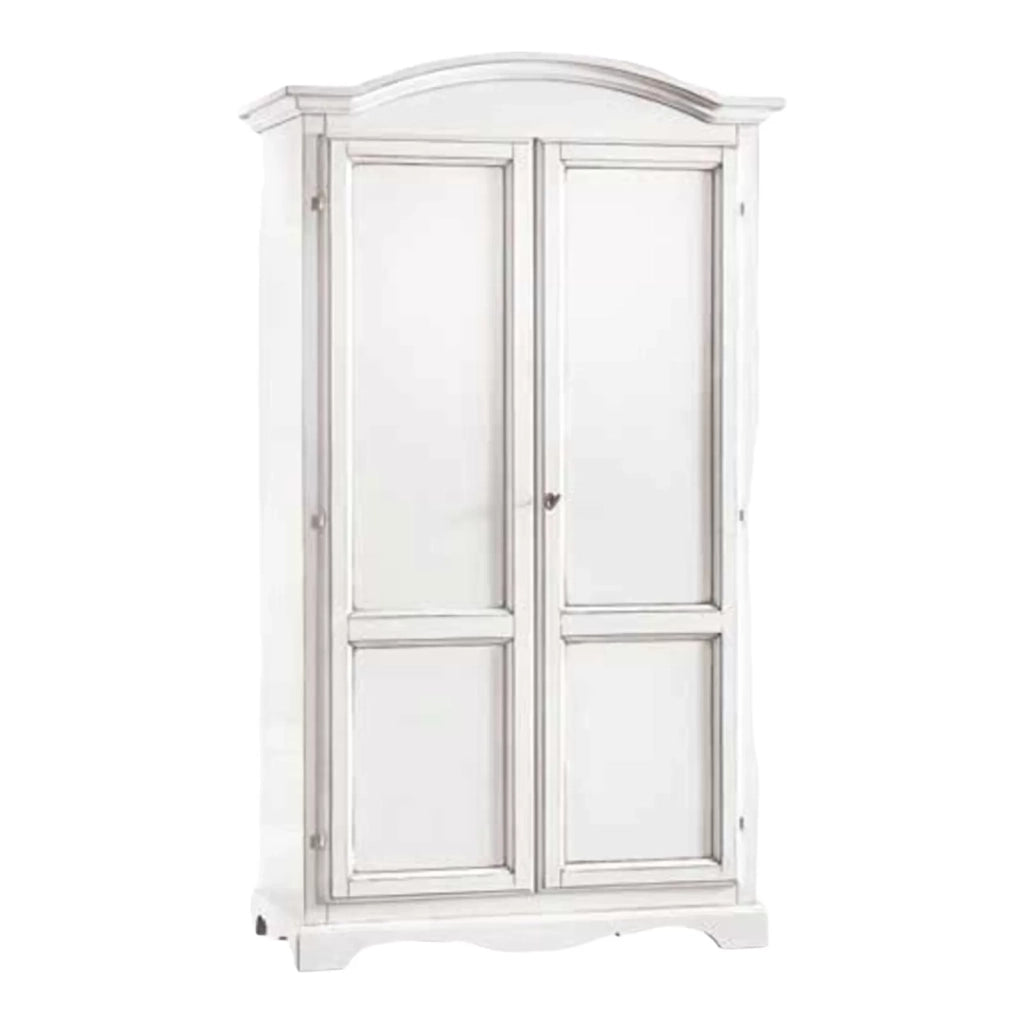 Armadio classico 2 ante in legno bianco 107x55x197 (1275) - Mobili 2G
