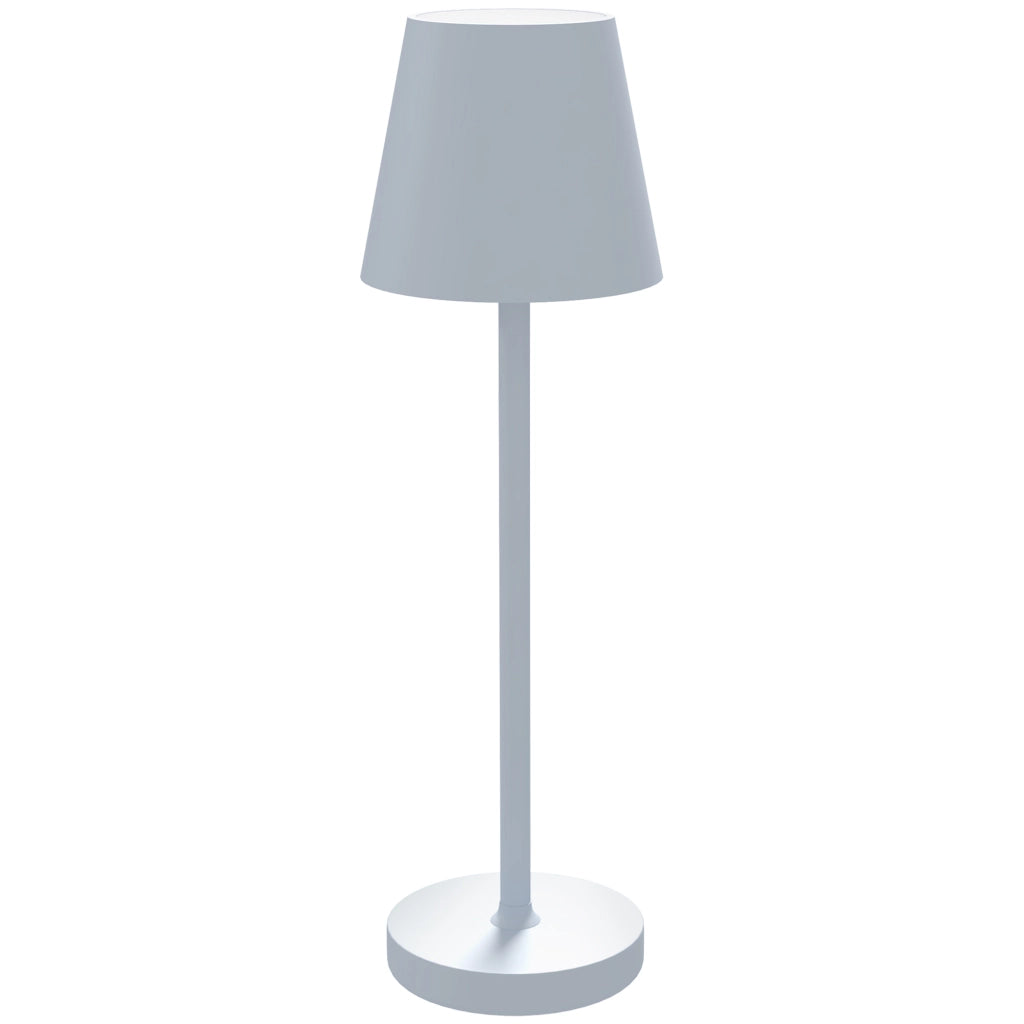 Lampada da Tavolo LED Ricaricabile ¨C zephmum ¨C Grigio 3 Colori ?11,2x36,5 cm