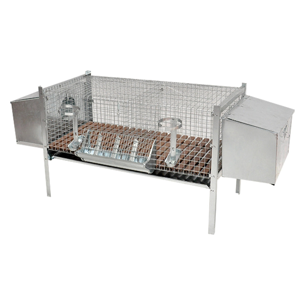Gabbia Conigli Due Fattrici Mg Gabbie cm 100 X 50 X H 70