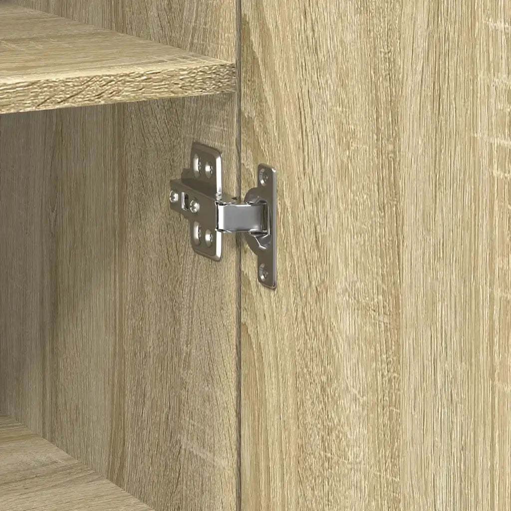 Credenza Rovere Sonoma 30x42,5x185 cm in Legno Multistrato