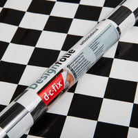 PLASTICA ADESIVA A SCACCHI BIANCHI E NERI DC FIX MINI 45X200