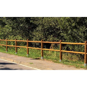 Recinzione in legno impregnato 20 pezzi con 2 fori lunghezza 200 cm per giardino - Esterni da Vivere