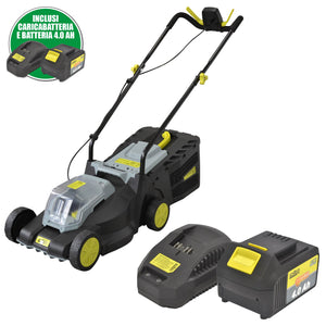 Rasaerba Brushless a Batteria 20 V Taglio 33cm con batteria 4.0AH