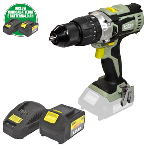 Trapano Avvitatore a Percussione KOMBO PRO + Batteria Li-Ion 20V 4.0Ah e Caricabatteria