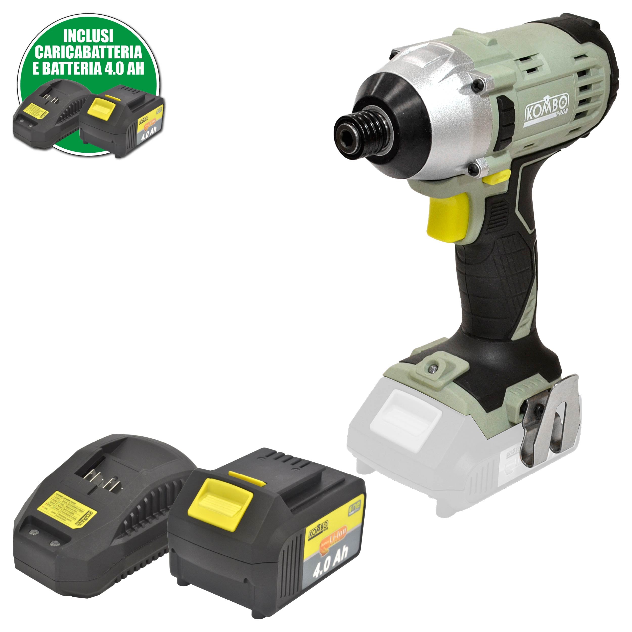 Avvitatore a Impulsi Cordless + Batteria 20V 4.0Ah