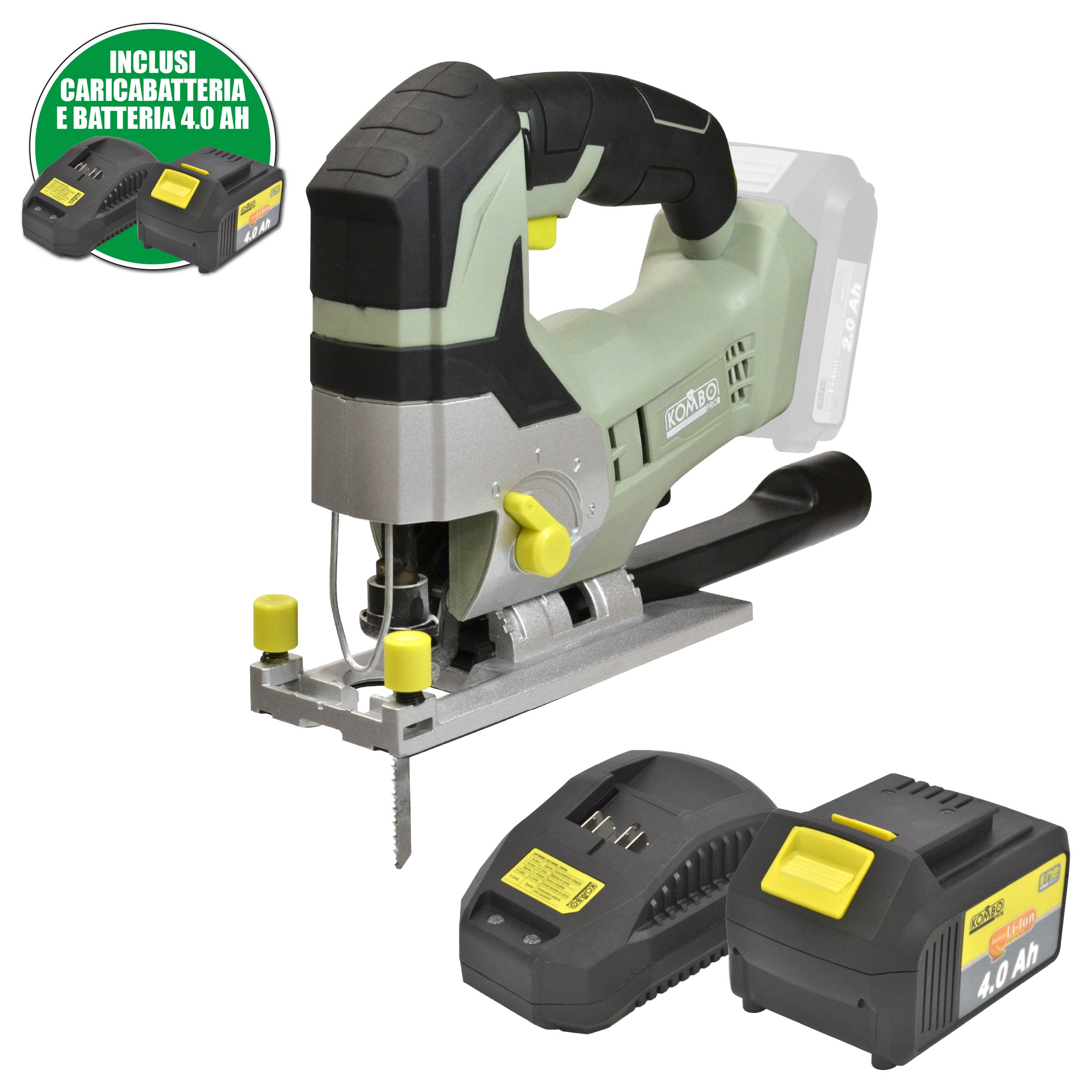 Seghetto alternativo a batteria (4.0Ah) KOMBO PRO
