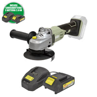 SMERIGLIATRICE ANGOLARE KOMBO PRO + BATTERIA LI-ON 2.0Ah E CARICABATTERIA