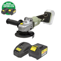 SMERIGLIATRICE ANGOLARE KOMBO PRO + BATTERIA LI-ON 4.0Ah E 4 Dischi in Omaggio