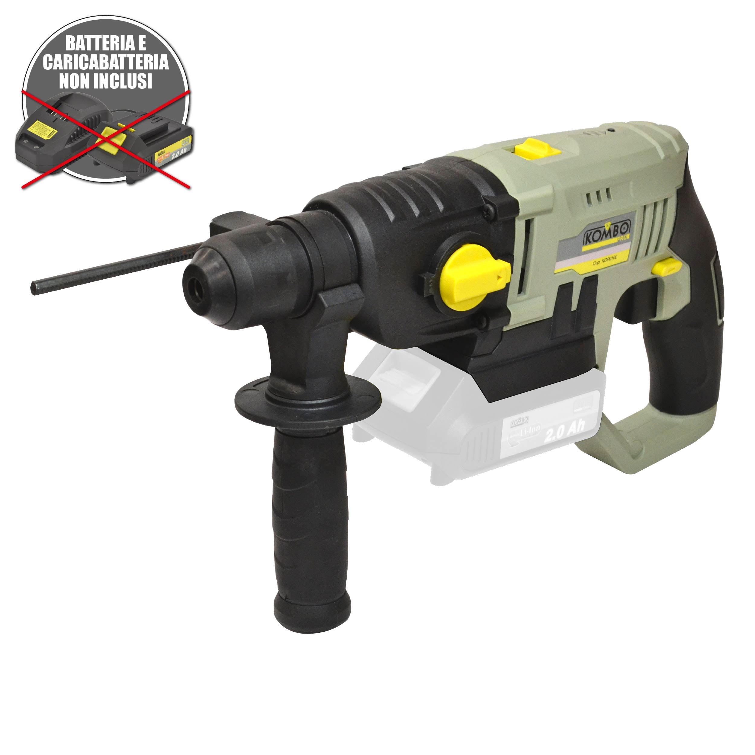 Tassellatore PRO a Batteria SDS-PLUS KOMBO PRO 20V