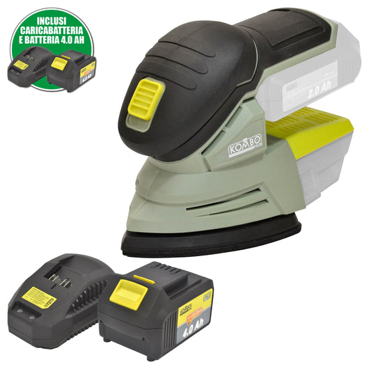 Levigatrice orbitale con batteria (4Ah) KOMBO PRO