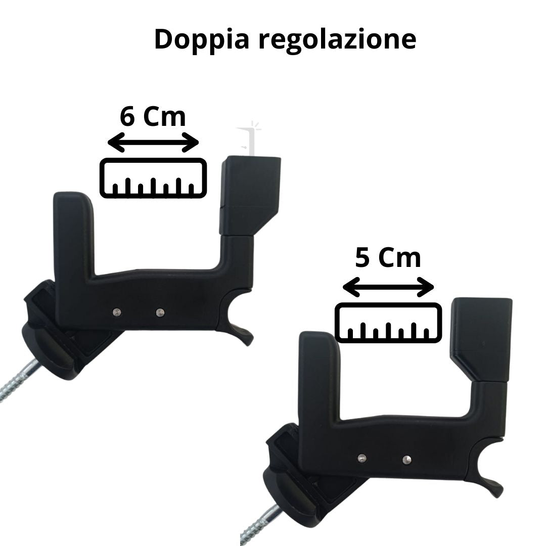 Ferma persiana imposta automatico con tasselli e spessore anti ruggine 2pz