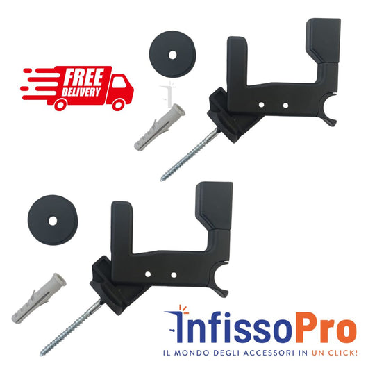 Ferma persiana imposta automatico con tasselli e spessore anti ruggine 2pz