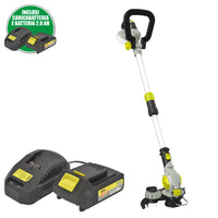 Tagliabordi a batteria (2.0Ah) telescopico a testa rotante