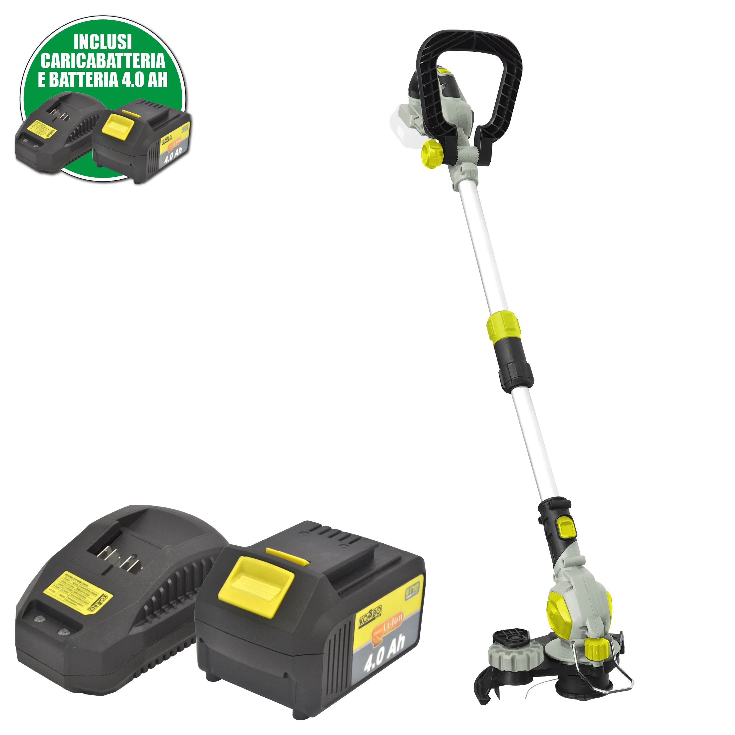 Tagliabordi telescopico a batteria 20V 4.0Ah