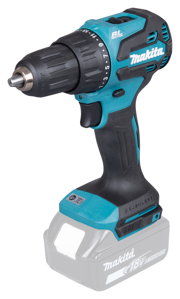 Makita DHP490Z Trapano avvitatore percussione 18V Brushless (65 Nm) – Solo corpo
