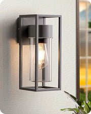 Lampada da parete moderna per interni ed esterni, illuminazione facciata, terrazza, balcone, IP44 impermeabile, colore antracite