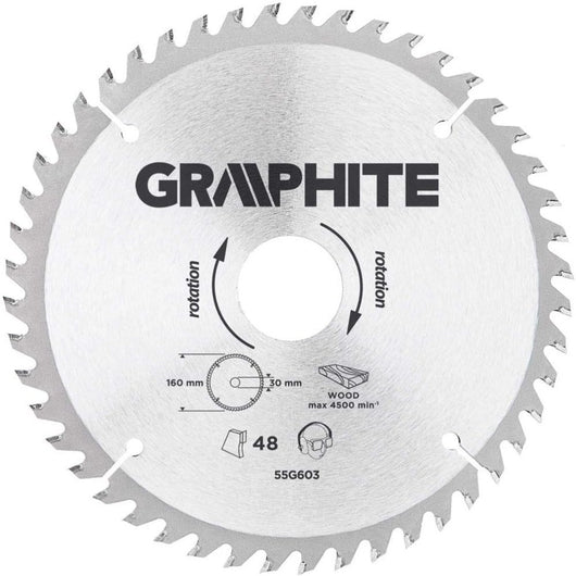 Topex 55h603 lama per sega circo colare carburo compatto 160 x ds