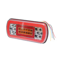 Fanale posteriore a LED 12V rettangolare 230x105x55mm Breckner Germany