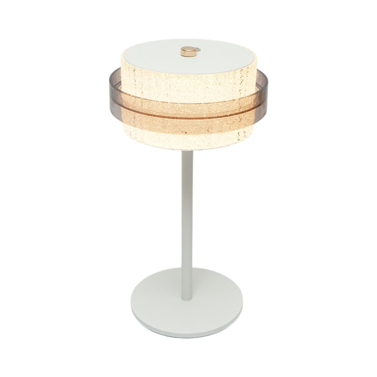 Lampada da tavolo touch LED bianca 3W, batteria 3,7V/1800mAh, ricaricabile tramite USB 5V/2A IP20