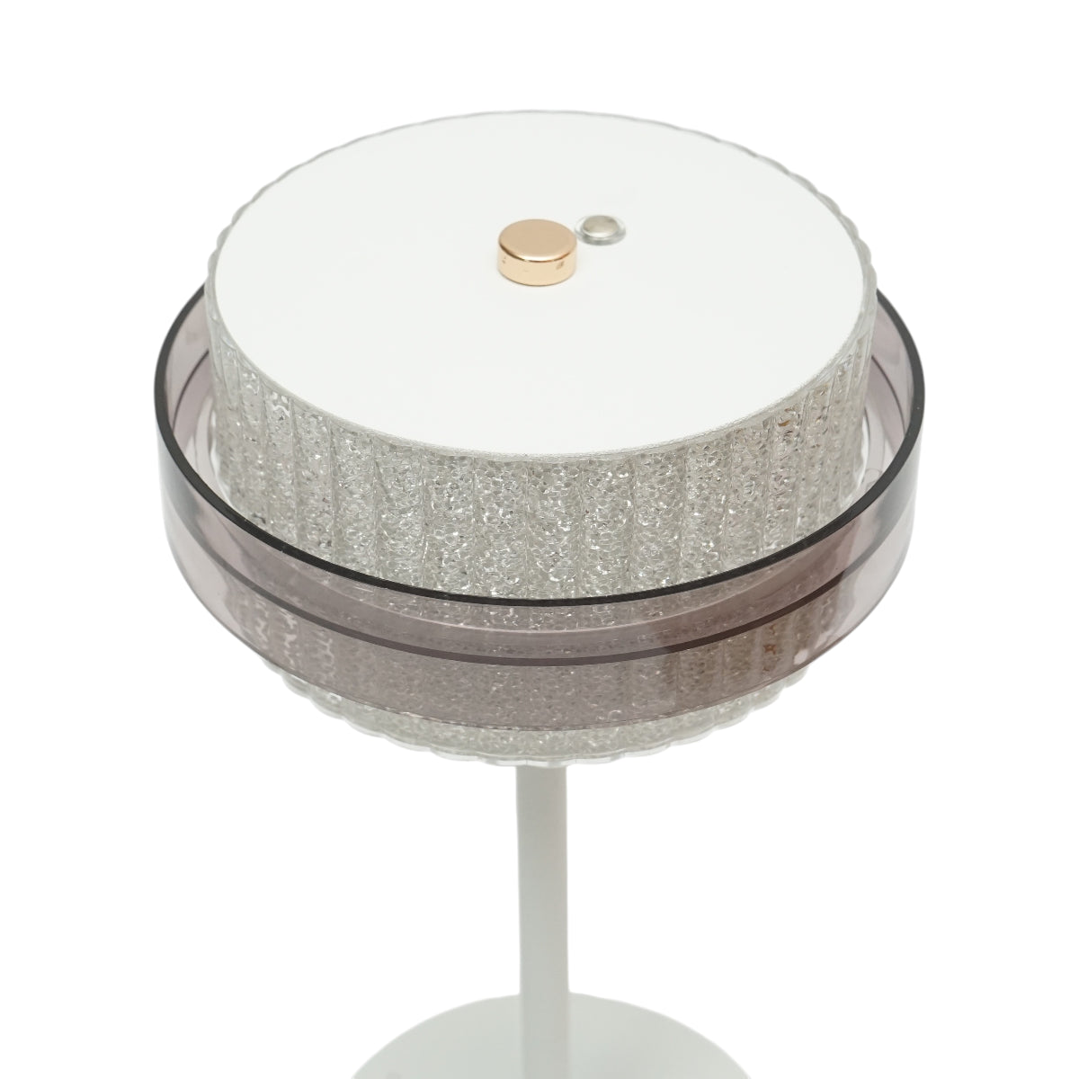 Lampada da tavolo touch LED bianca 3W, batteria 3,7V/1800mAh, ricaricabile tramite USB 5V/2A IP20