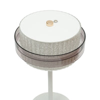 Lampada da tavolo touch LED bianca 3W, batteria 3,7V/1800mAh, ricaricabile tramite USB 5V/2A IP20