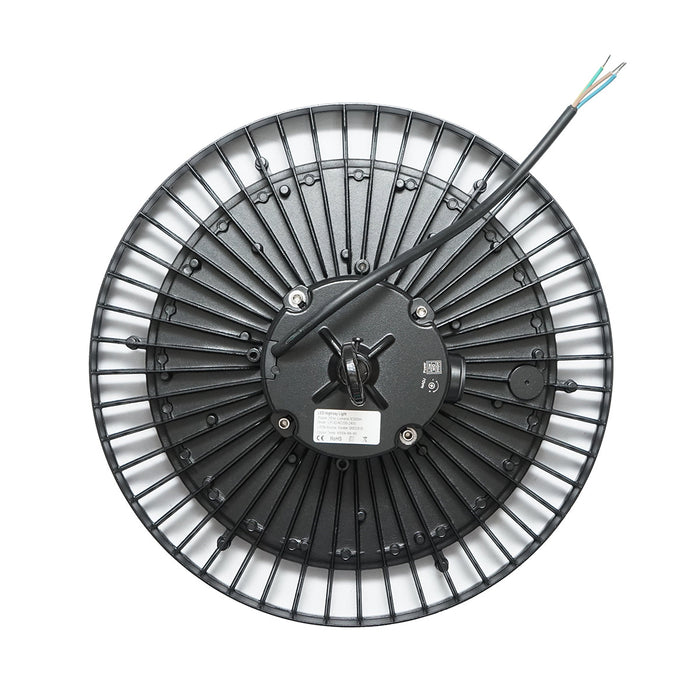 Lampada industriale LED High-Bay 200W, 220V, 6000K, 30000lm per capannoni, magazzini 380x140mm Breckner Germany