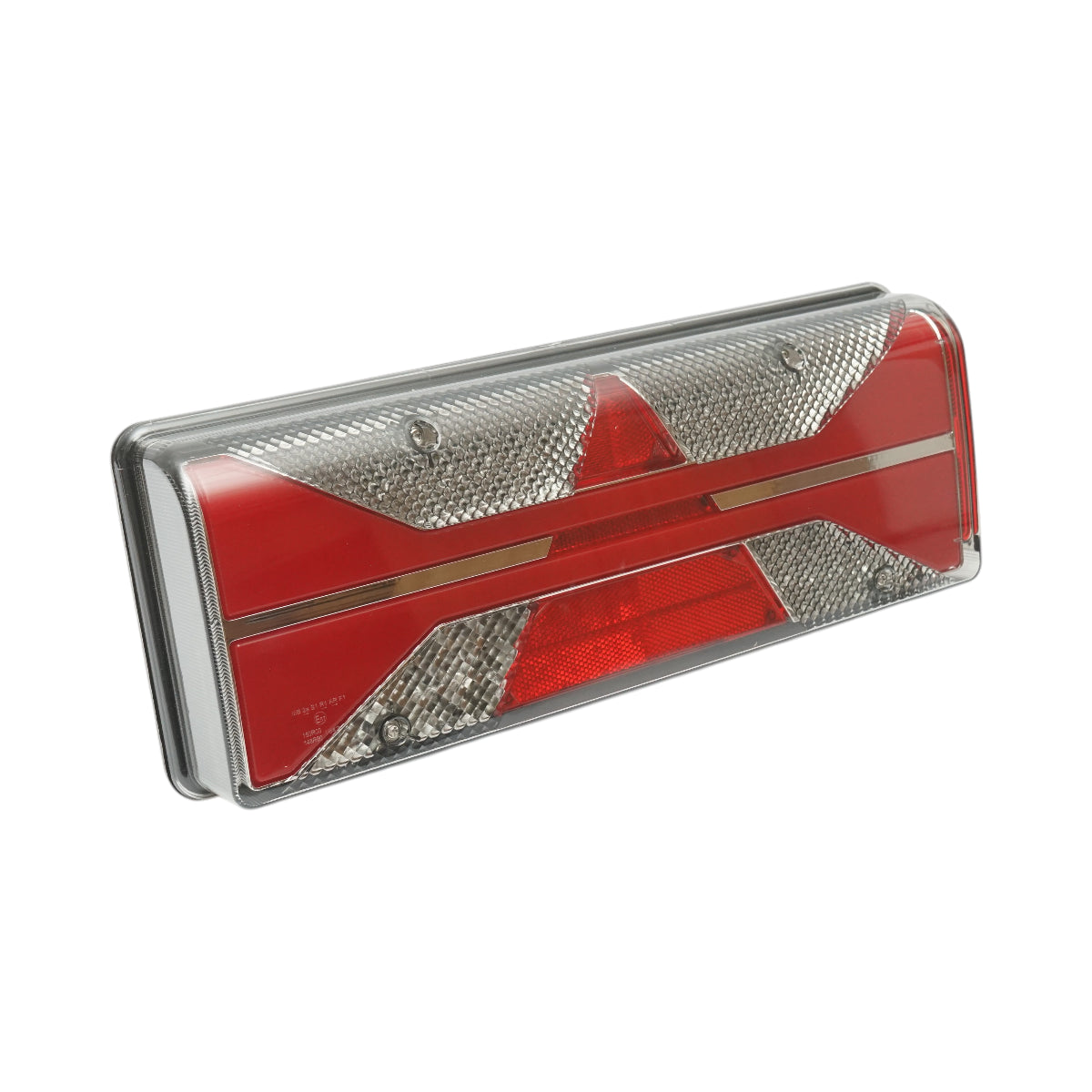 Luce freno posteriore destra LED camion 24V, 7 pin ASS2.1 con illuminazione targa 400x153x88mm