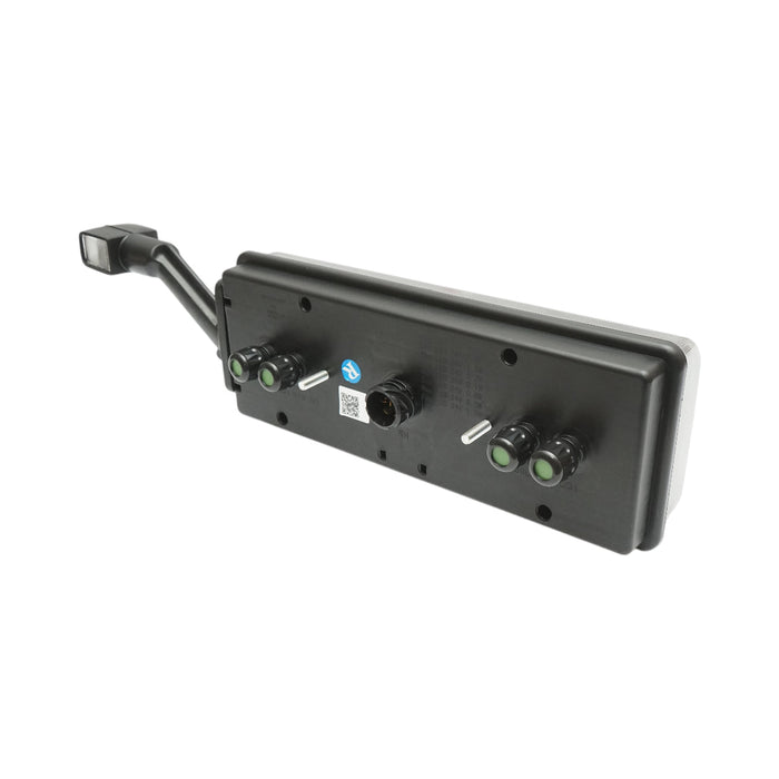 Luce freno posteriore destra LED rimorchio 24V, 7 pin ASS2.1+4x2 con luci di posizione, illuminazione targa, allarme retromarcia 400x153x88mm