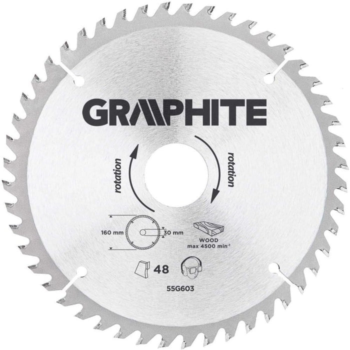 Topex 55h603 lama per sega circo colare carburo compatto 160 x ds