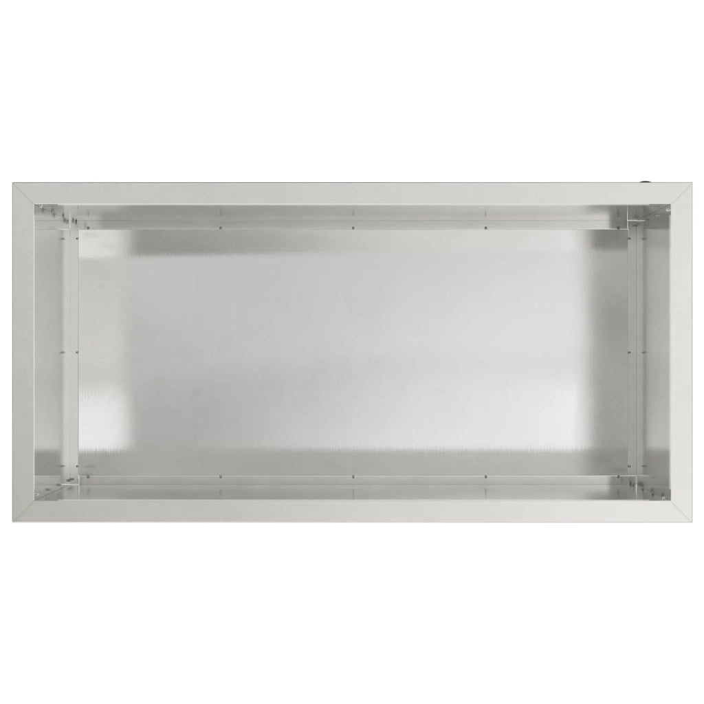 Fioriera da giardino con LED Argento 50 x 100 x 48 cm 8008232