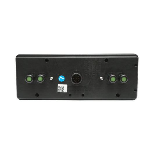 Luce freno posteriore sinistra LED camion 24V, 7 pin ASS2.1+4x2 con illuminazione targa 400x153x88mm