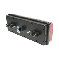 Luce freno posteriore sinistra LED camion 24V, 7 pin ASS2.1+4x2 con illuminazione targa 400x153x88mm