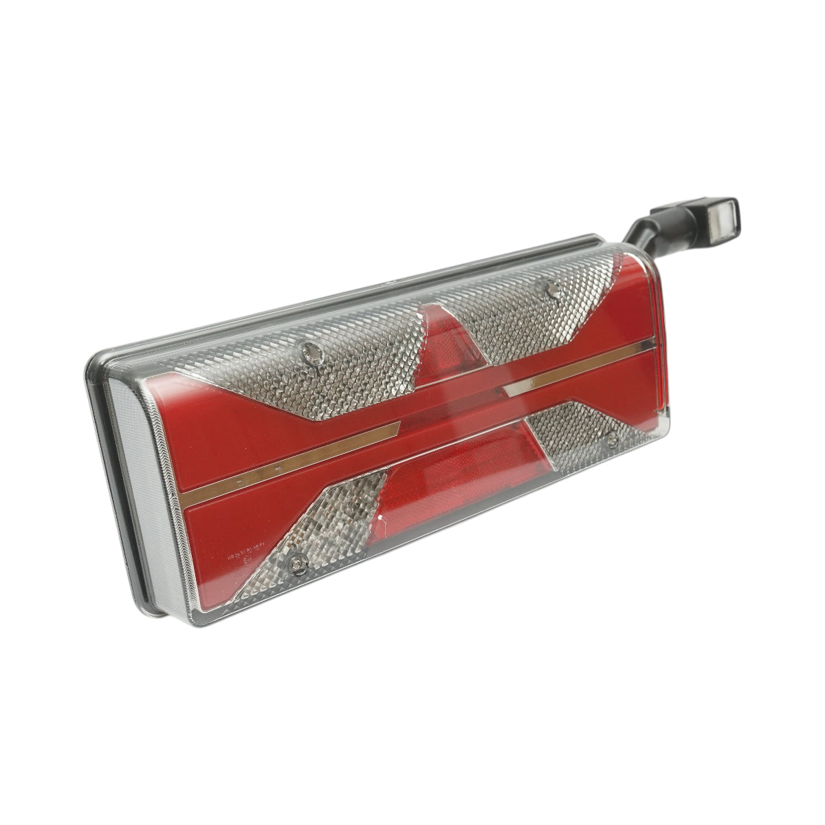 Luce stop posteriore destra a LED per rimorchio 24V, 7 pin ASS2.1 con luci di posizione, illuminazione targa 400x153x88mm